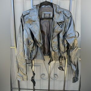 Ashley by 26 International Outerwear 
black leather jacket Size M